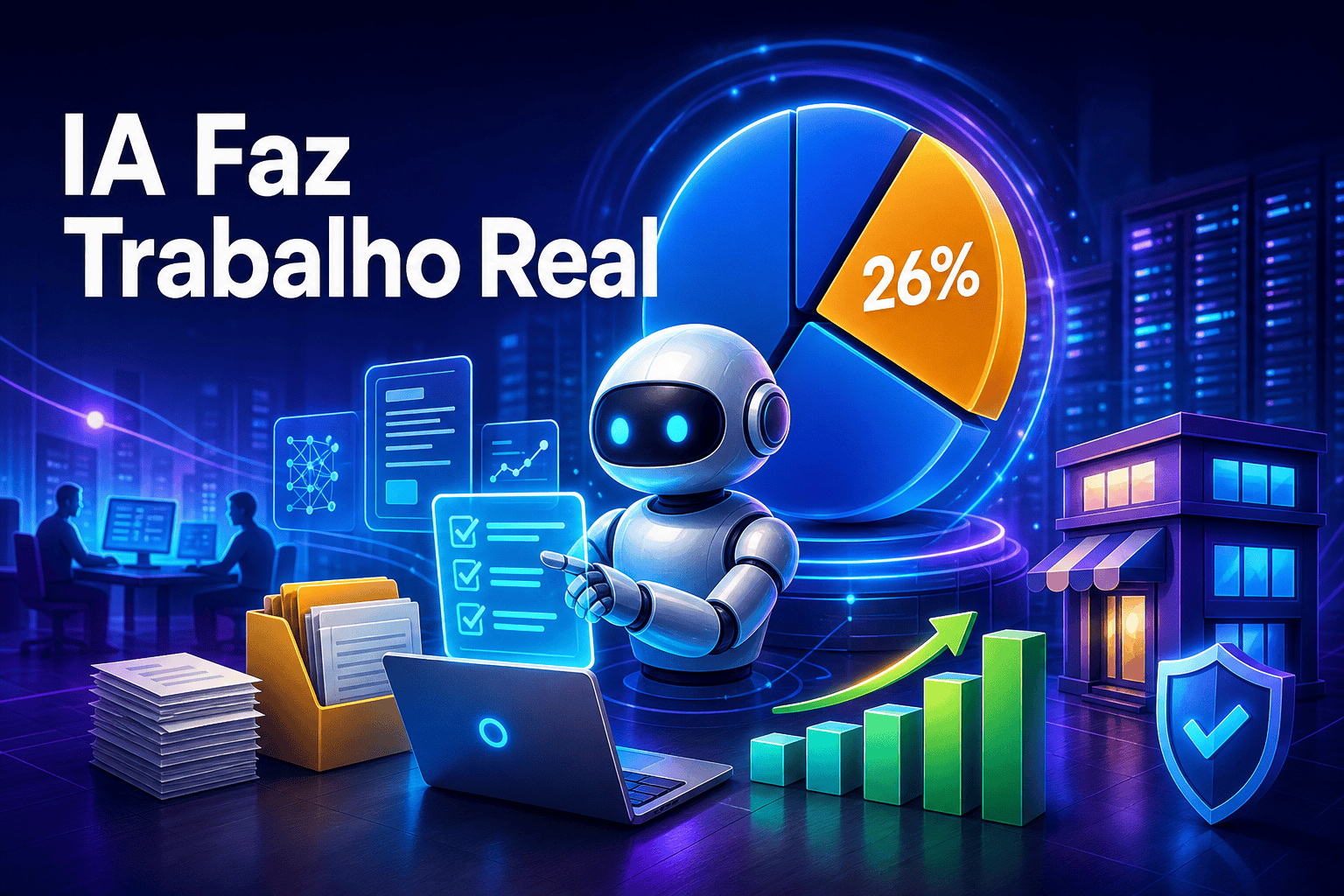 Agentes de IA para empresas: o que significam os 26% do Claude