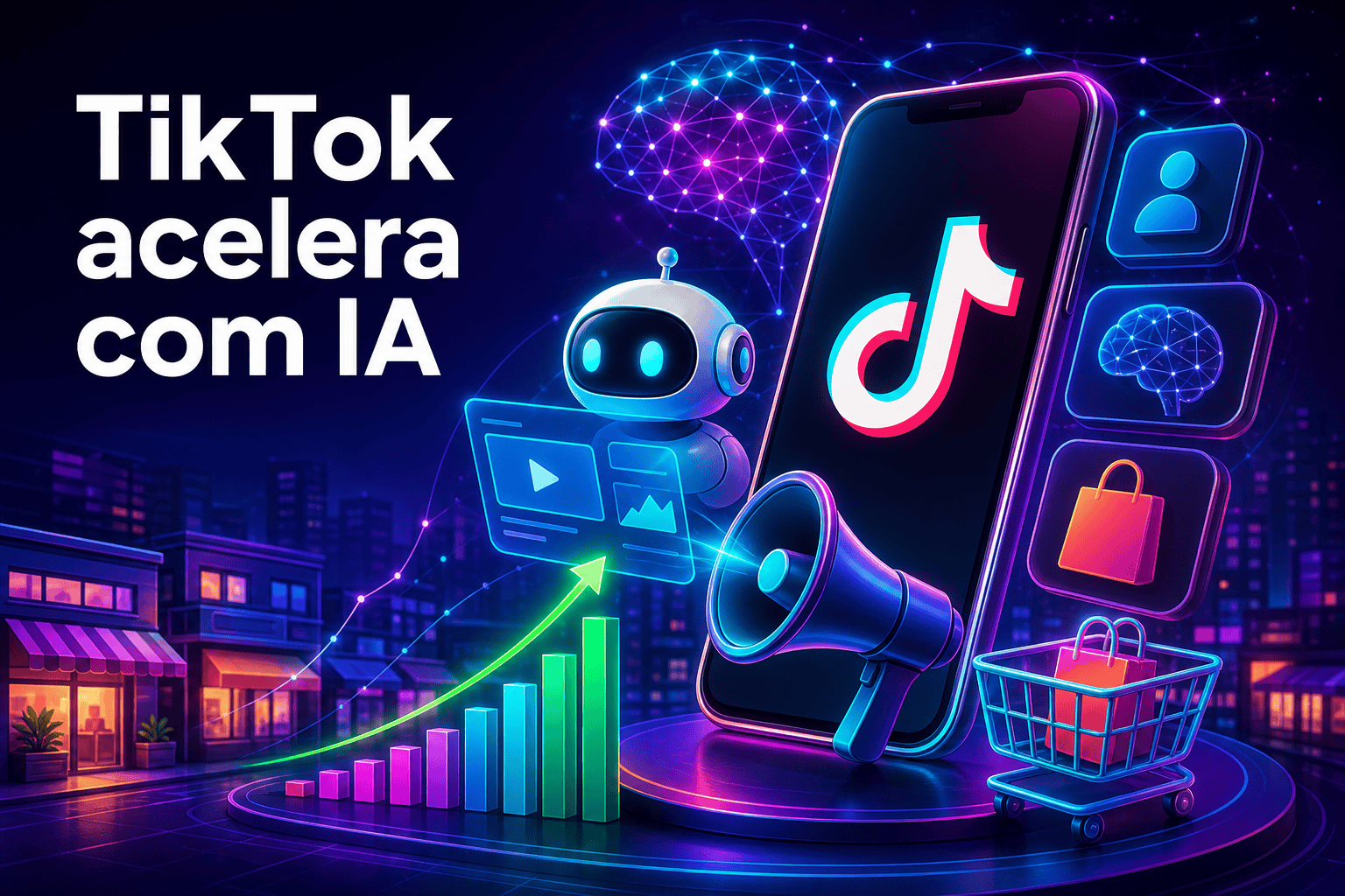 Novas ferramentas de IA do TikTok para marketing de PMEs